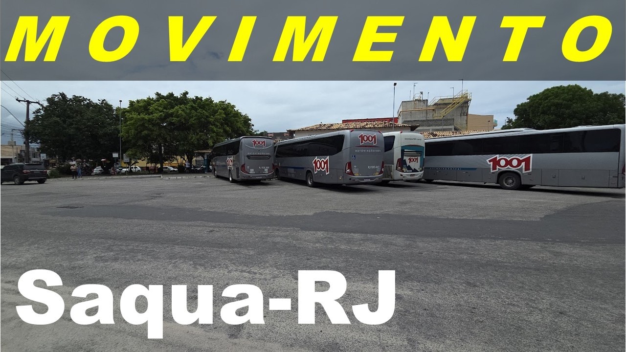 MOVIMENTO PEQUENO NA RODOVIÁRIA DE SAQUAREMA