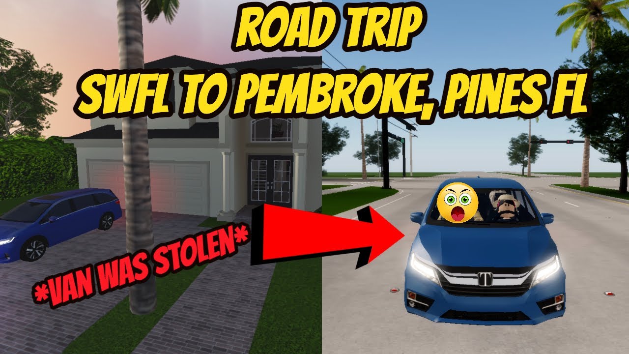 Southwest, Florida Roblox l Road Trip SWFL to Pembroke, Pines FL RP Roblox *CAR STOLEN*