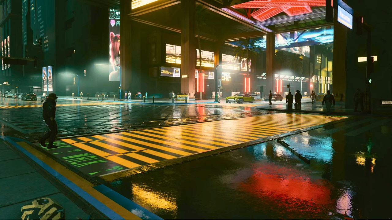 Quiet Night City Walk | Rainy Streets & Urban Calm (30 Minutes)