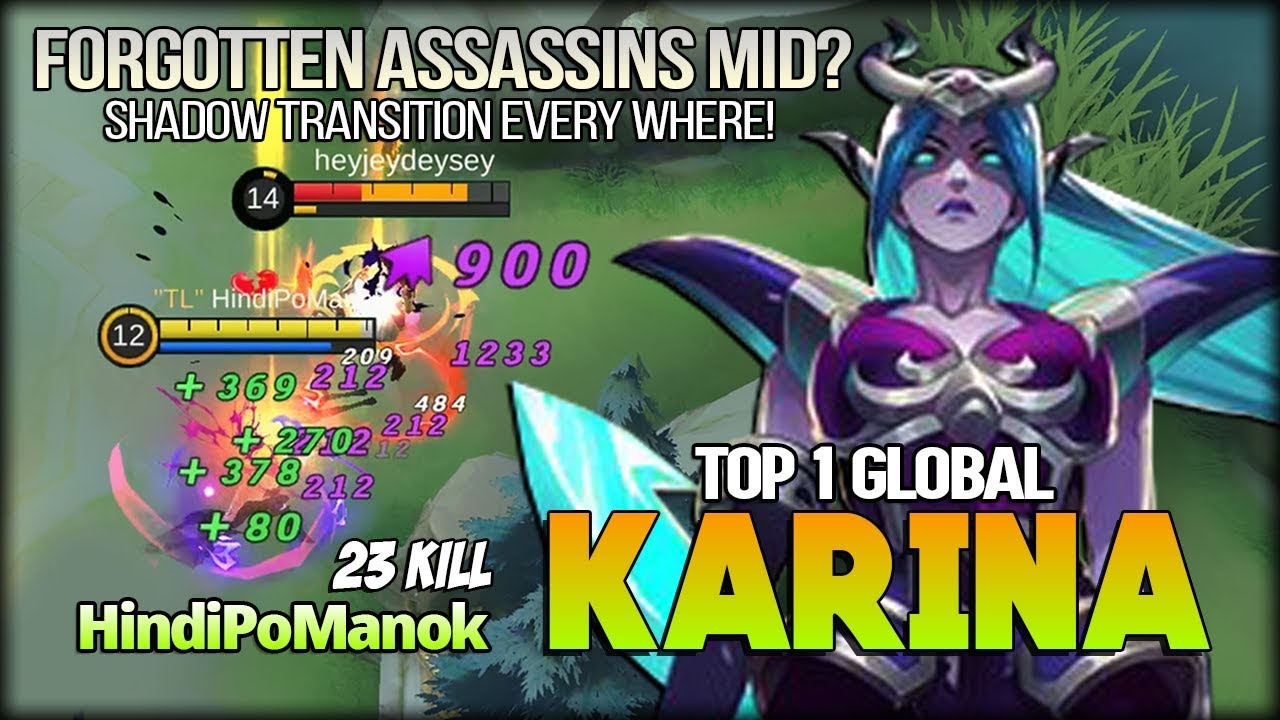 The Executor MID Lane? Nothing is Impossible! HindiPoManok Top 1 Global Karina - Mobile Legends