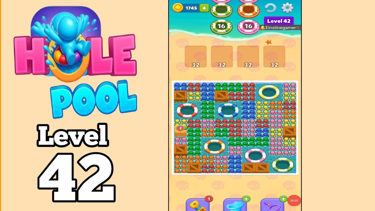 Hole Pool all people level 42 Walkthrough Solution