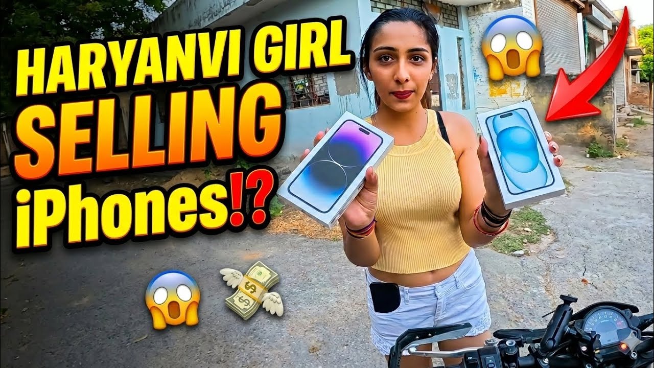Cute Haryanvi Girl selling iPhone on Road! 😱 Z900 Ride gone wrong? 😂