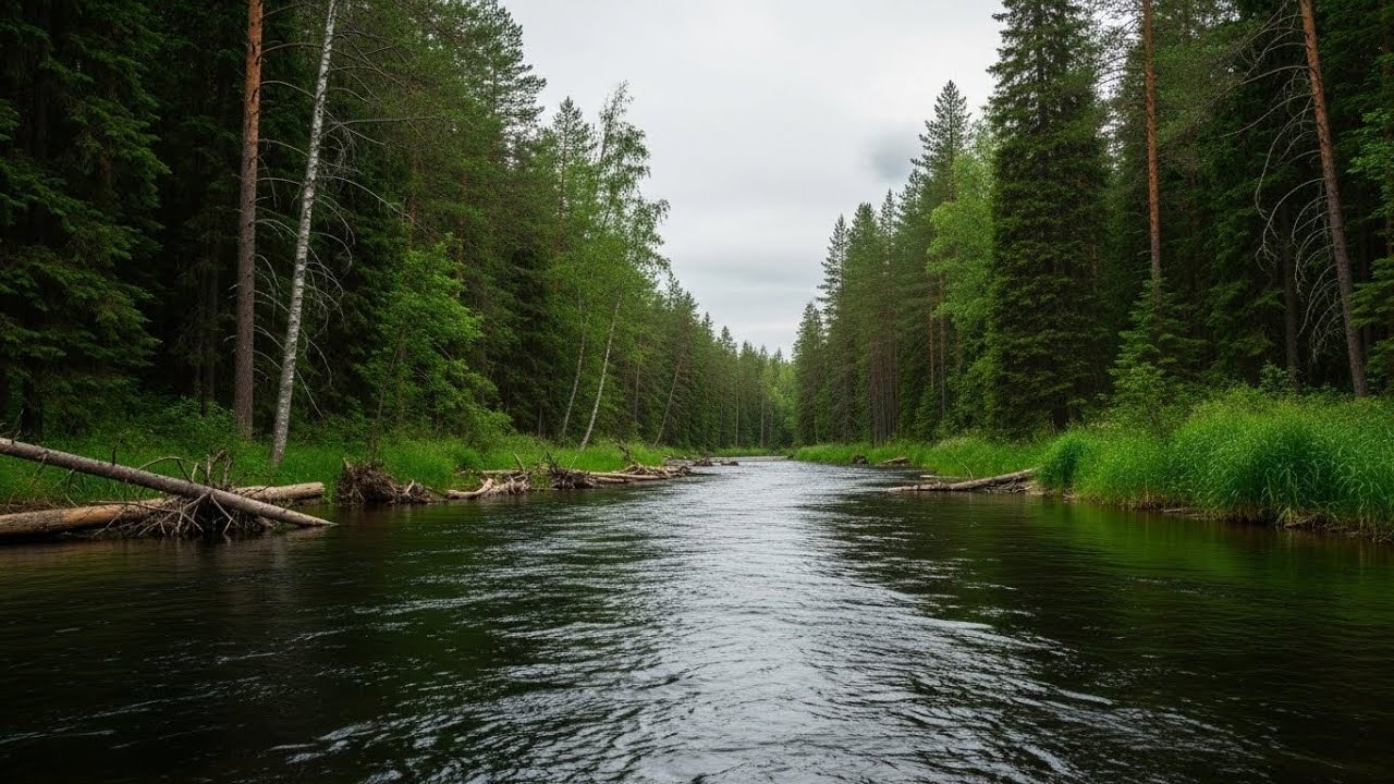 Flowing River Ambience 🌊 Peaceful Sound for Meditation, Focus, and Deep Relaxation #224
