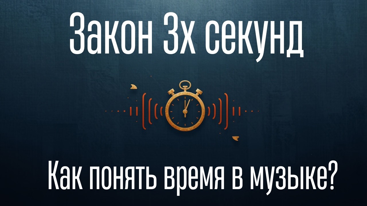 Закон 3х секунд в музыке  Как понять время в музыке
