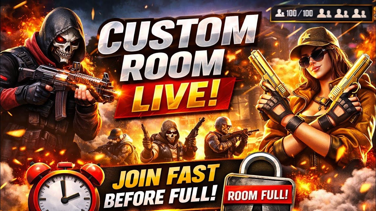 JOIN FAST CUSTOM BEFORE IT GET FULL! || CUTIEPIE FREEFIRE