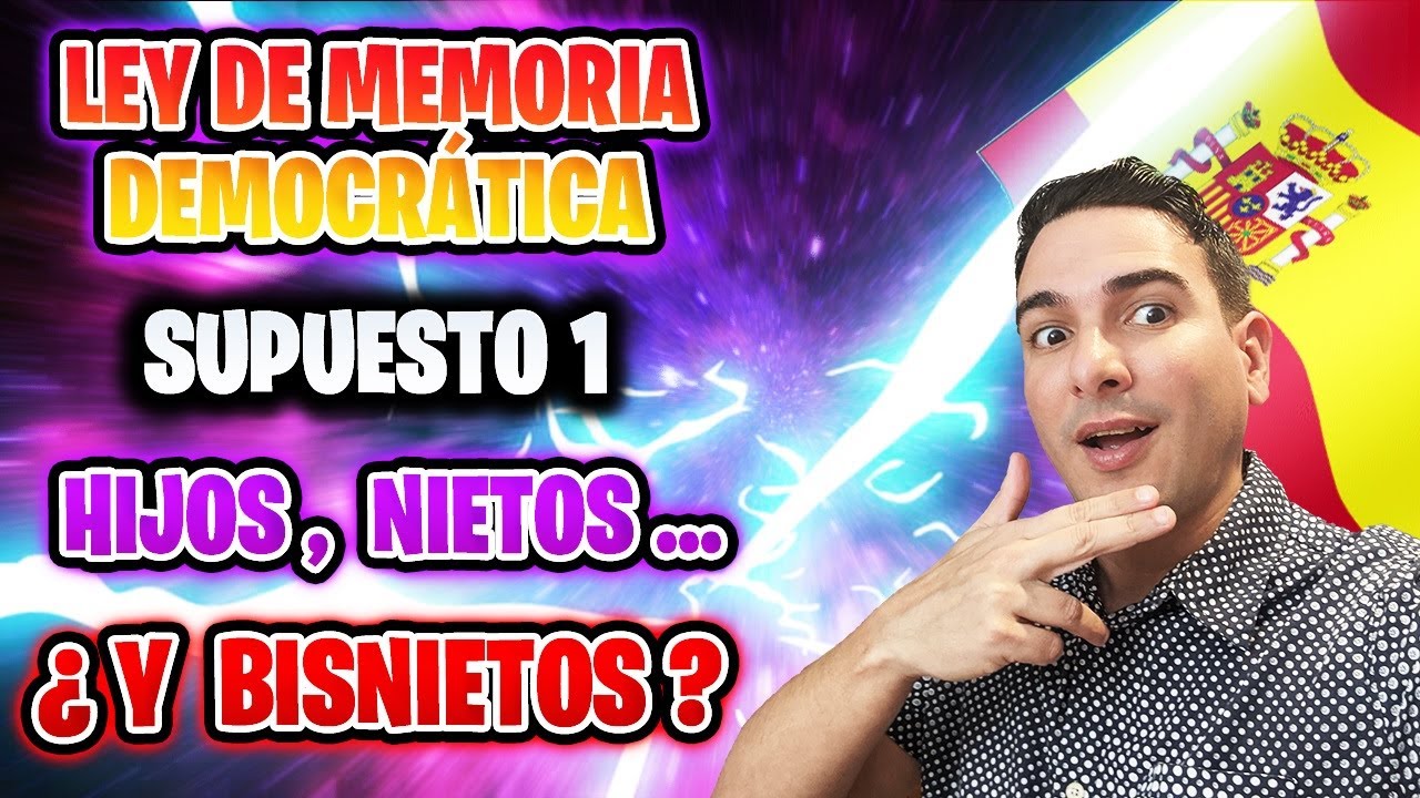 ✅ LEY DE MEMORIA DEMOCR&Aacute;TICA SUPUESTO 1: BISNIETOS E INSCRIPCI&Oacute;N FUERA DE PLAZO DEL FAMILIAR #lmd ⏰