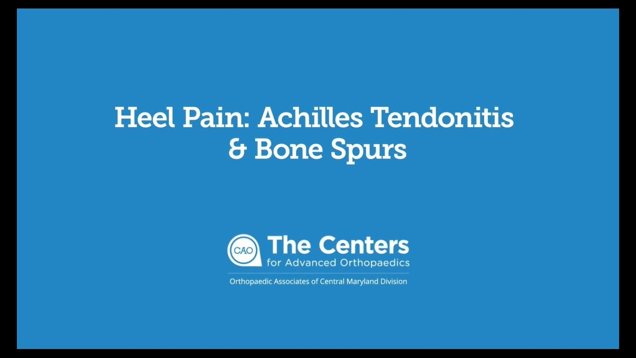 Dr. Marc Lipton, DPM: Heel Pain Achilles Tendonitis and Bone Spurs
