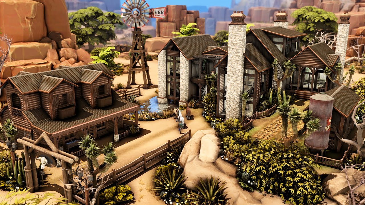 RANCHO NOS CANYONS - The Sims 4 Tomando as Rédeas Speed Build