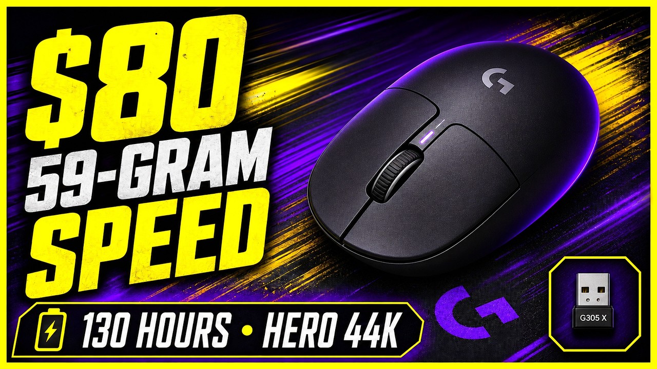 🎮🪶 59-GRAM SPEED FOR $80! Logitech G305 X ⚡ Runs for 130 Hours on One Charge! 🔋✨