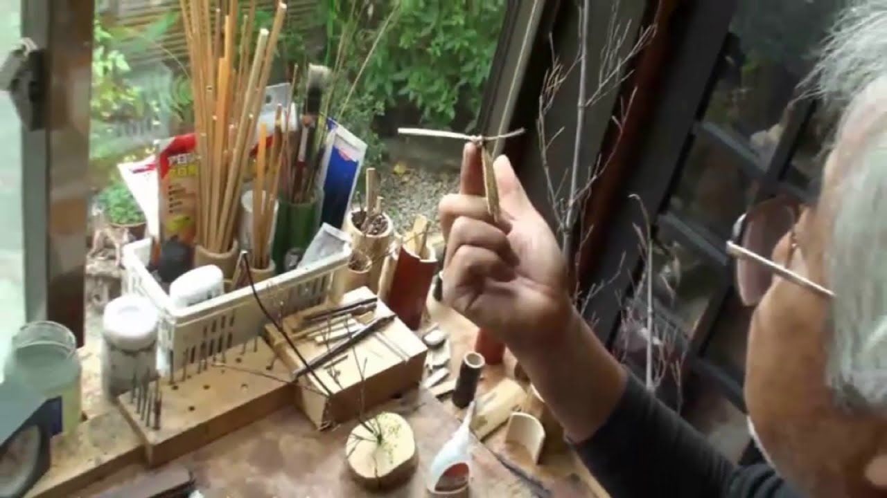 How To Make a Dragonfly with Bamboo Craftwork Guide by an Insect Master Craftsman Hiroshi Irie