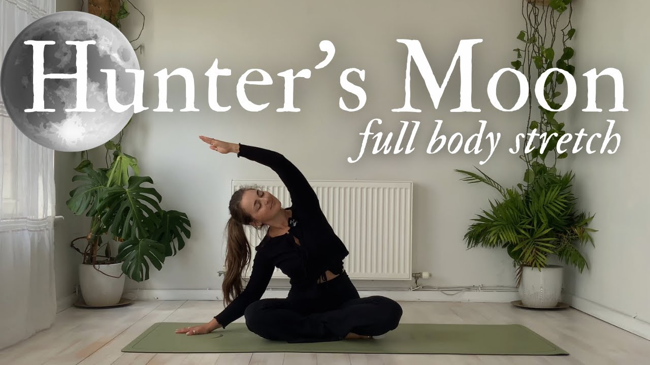 Hunter's Full Moon 🌕 Gentle Full Body Stretch 🧘‍♀️ (October, 2025)