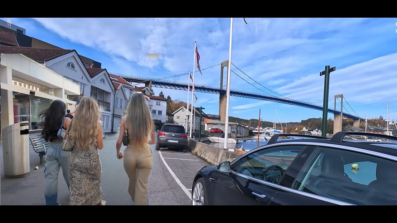 Stathelle & Brevik Telemark Norway 4K 60fps street video
