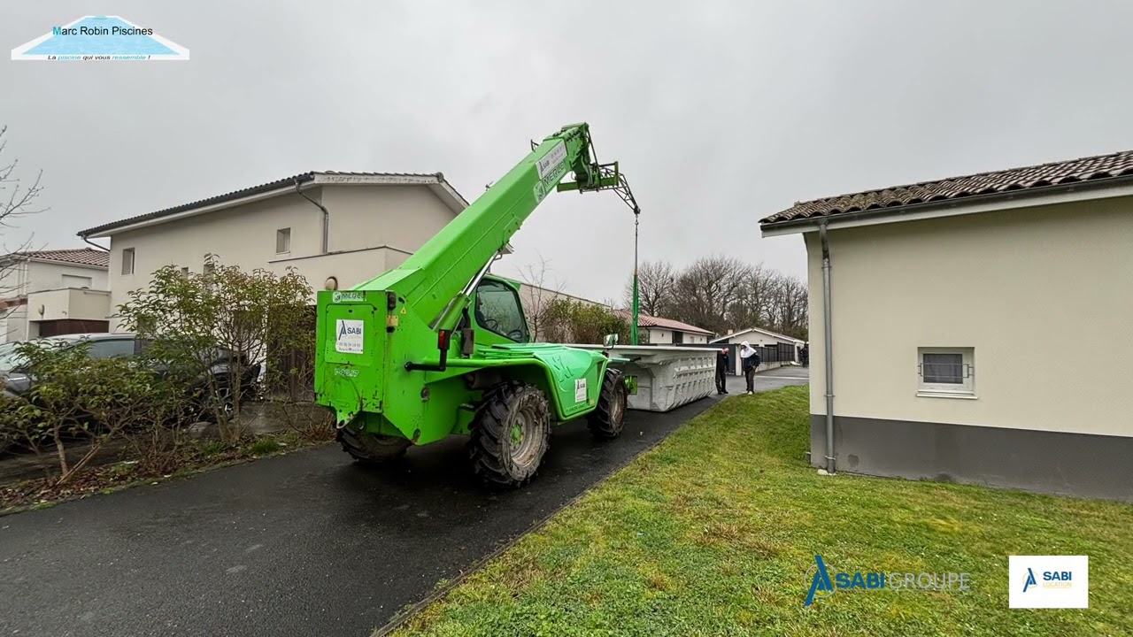 11Mars 2026 : installation d'une piscine modèle PLAGE 650 et mise en service  à Salleboeuf (33)