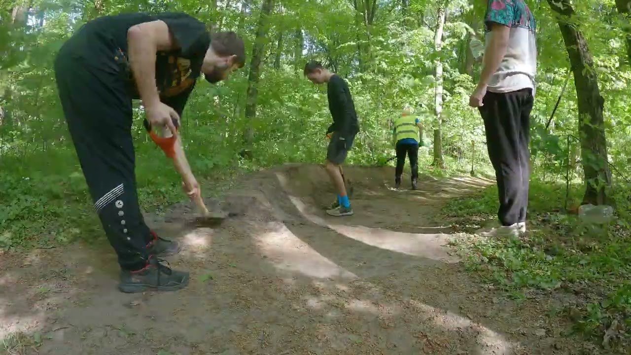 #trailbuilding #Ukraine #Kyiv Мишоловка, лінія рампейдж / Mysholovka area,  rampage trail