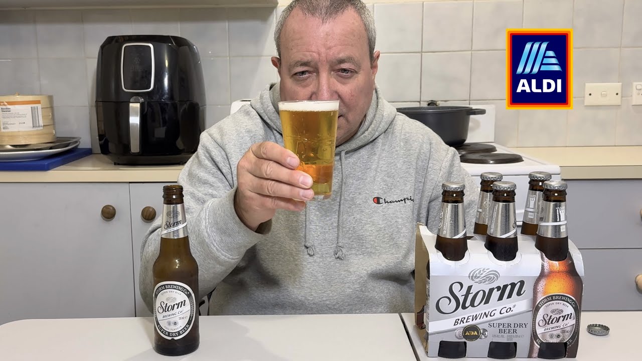 Storm Brewing Co. Super Dry Beer From Aldi