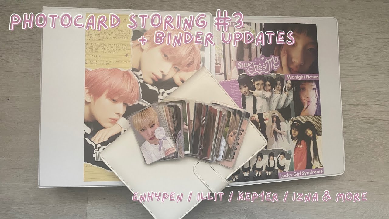 storing photocards [#3] + small updates | enhypen, illit, izna