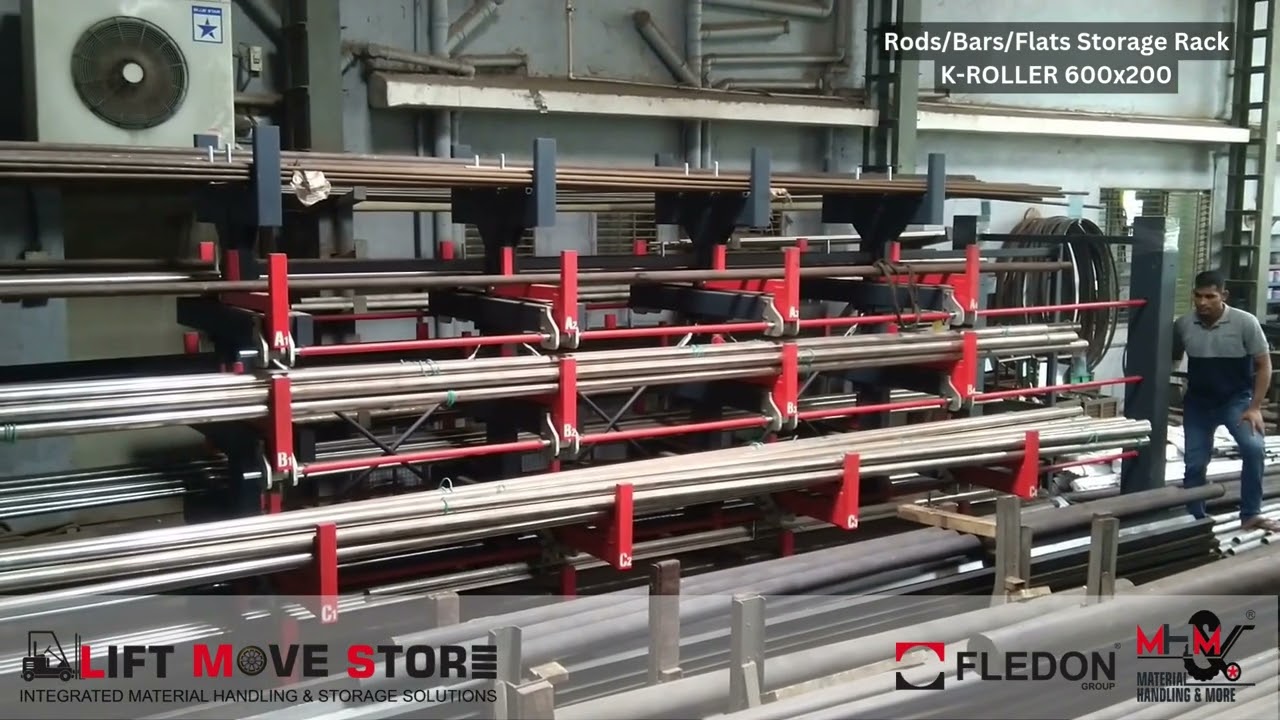 K-ROLLER | Rods & Bars Storage Rack | 600x200mm | MH&More