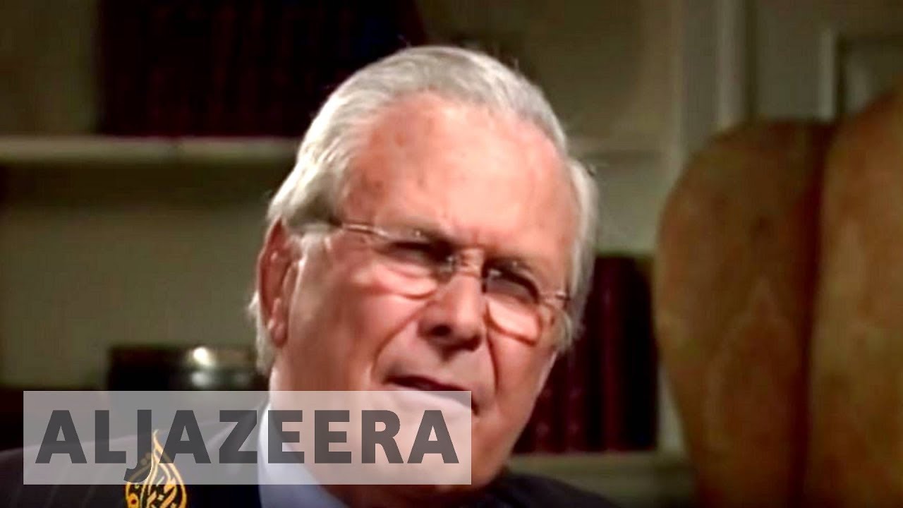 Rumsfeld in heated conversation with Al Jazeera