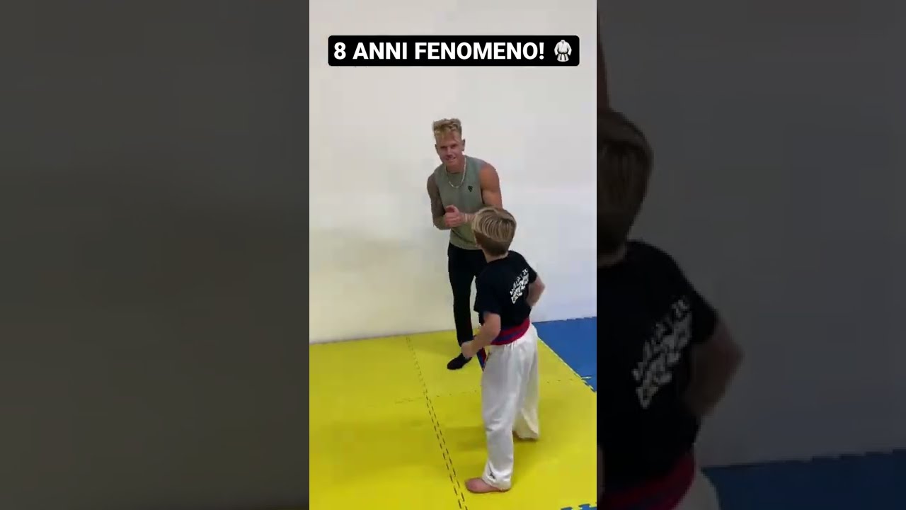 Bambino di 8 anni fenomeno delle arti marziali! 😱🥋 #sim1workout