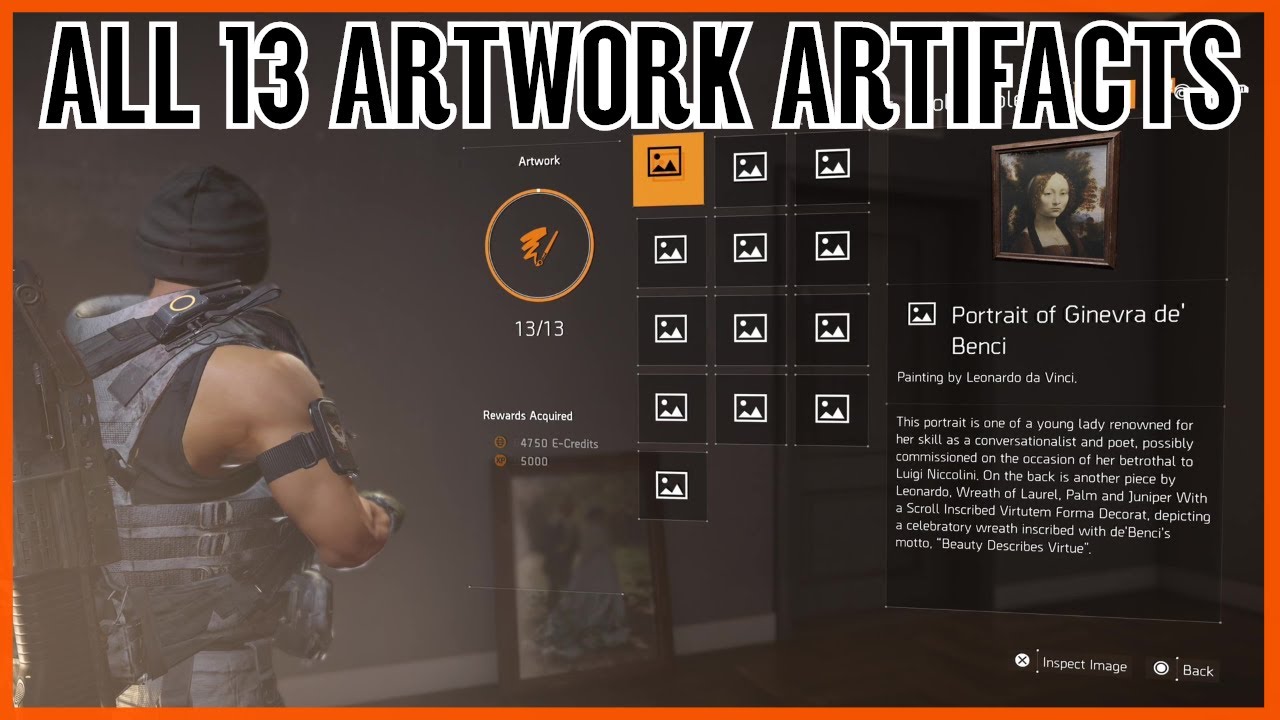 The Division 2 All Artwork Artifacts Locations (Division 2 Artifacts Collectibles)