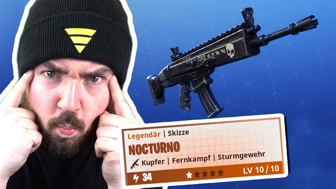 Die SELTENSTE Fortnite Waffe! Schwarze SCAR! Nocturno im TEST!