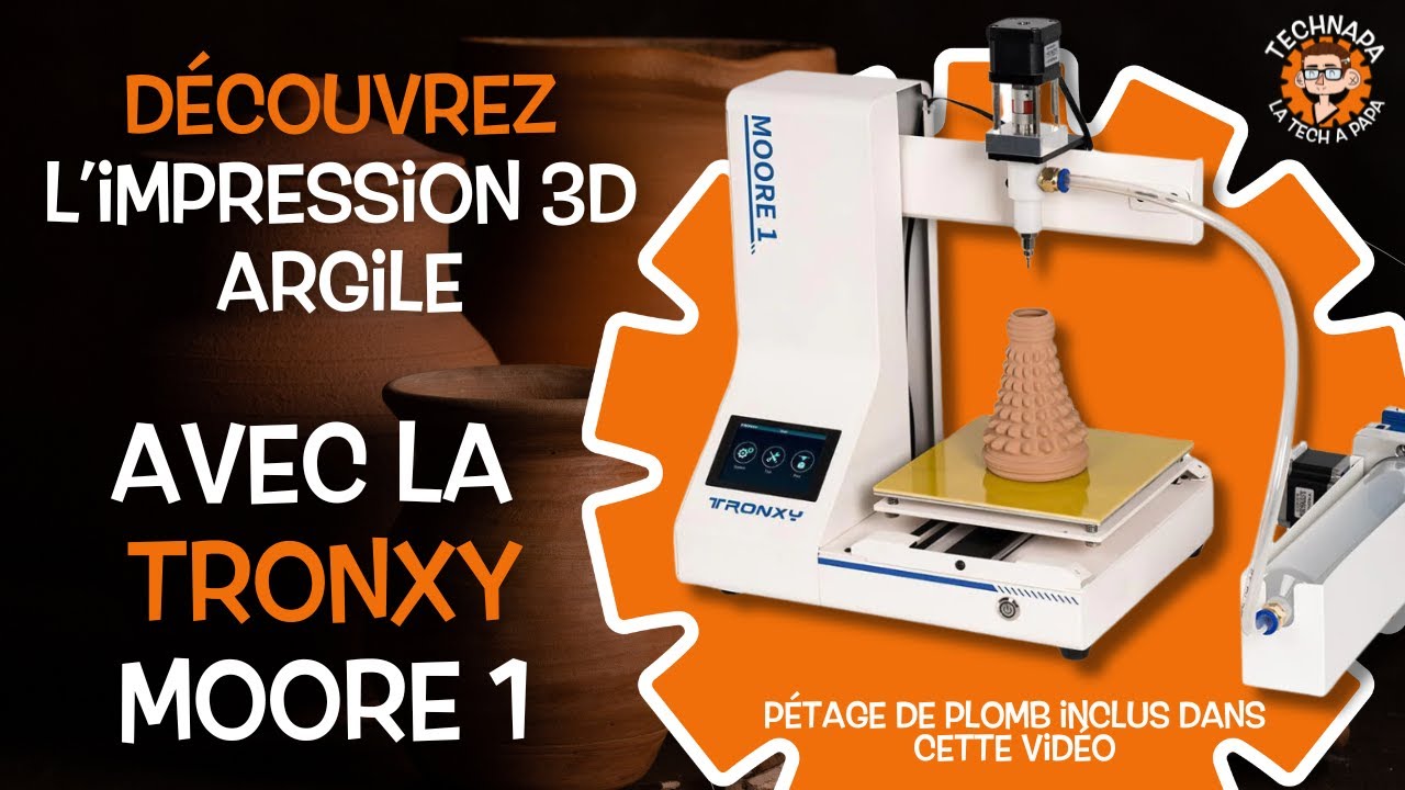 Découvrez l’impression 3D argile Avec la Tronxy Moore 1