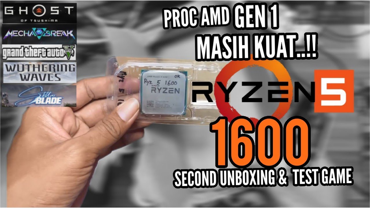 MASIH WORTH IT..!  RYZEN 5 1600 UNTUK PC GAMING  PAKAI AISURIX  RX 580 KENA BOTTLENECK