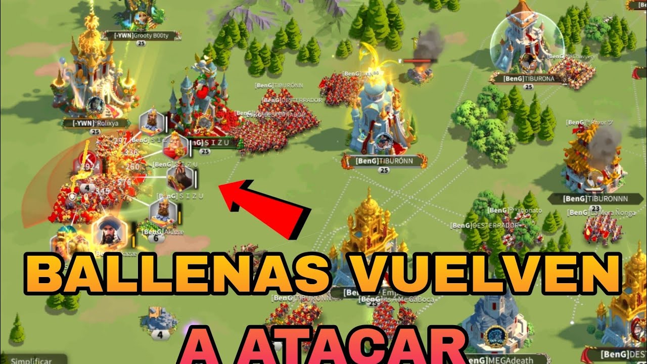 BALLENAS ATACAN REINO HISPANO | RISE OF KINGDOMS ESPAÑOL