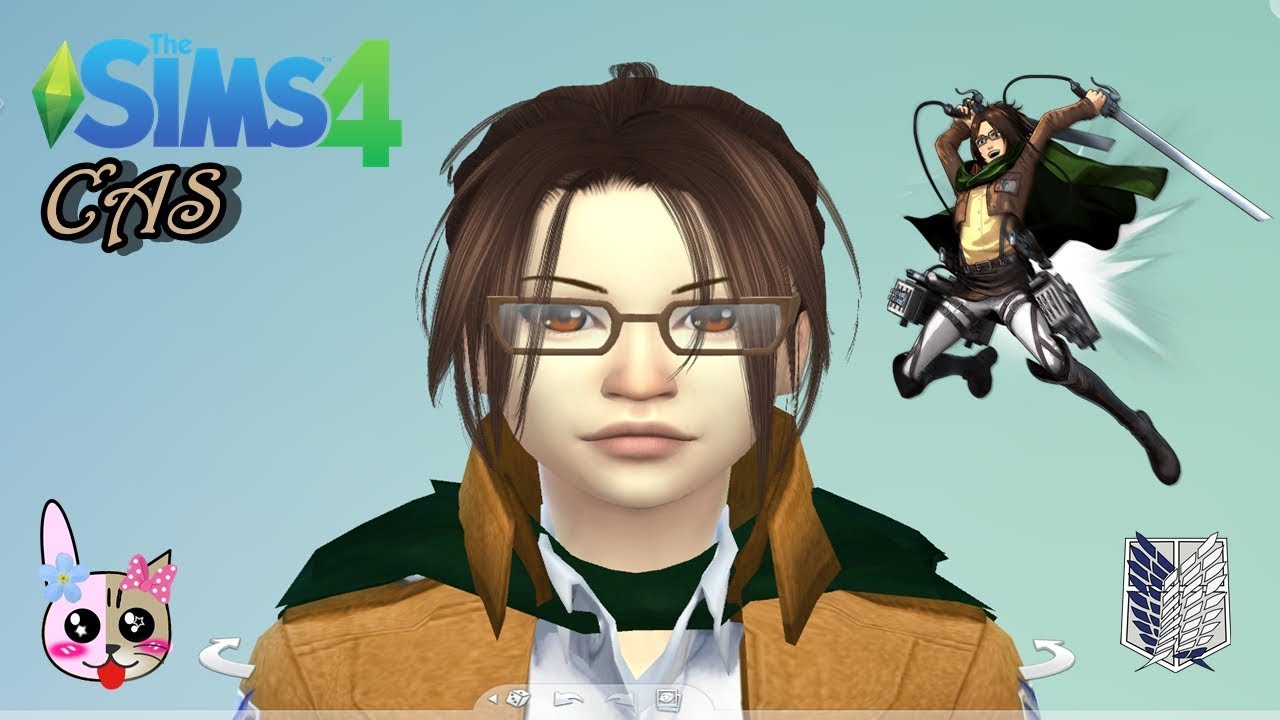 SIMS 4 CAS-Attack on Titan//Shingeki no Kyojin 
