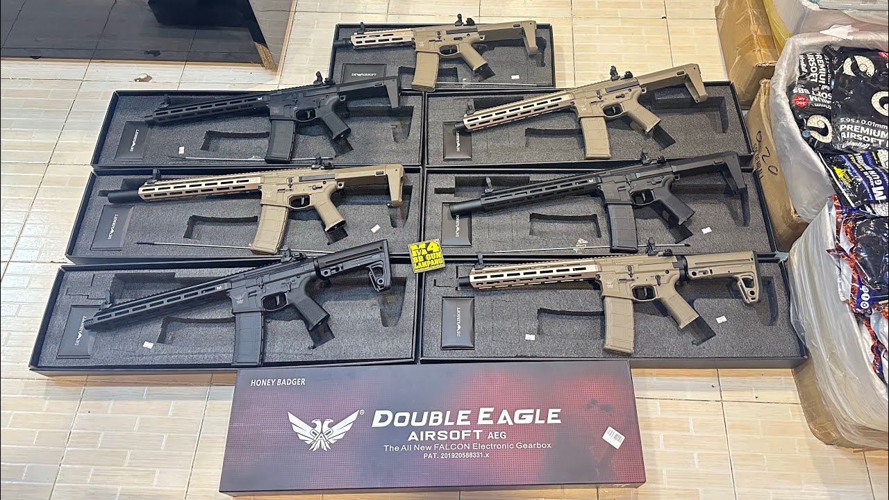 การใช้งานการเล่นปืนไฟฟ้าDOUBLE EAGLE ปืนบีบีกันใหม่The All New FALCON Electronic Gearbox AEG AIRSOFT
