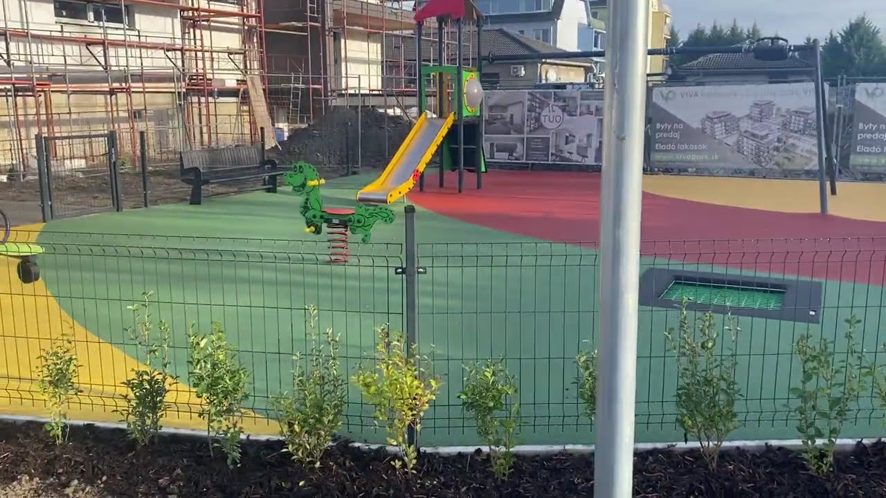 Bezúdržbové detské ihrisko s liatou gumou