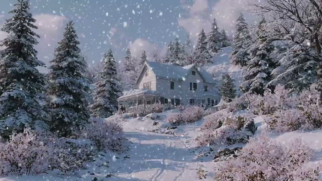 4K Mountain Blizzard Under Heavy Snowfall — Intense Snowstorm Ambience for Deep Sleep