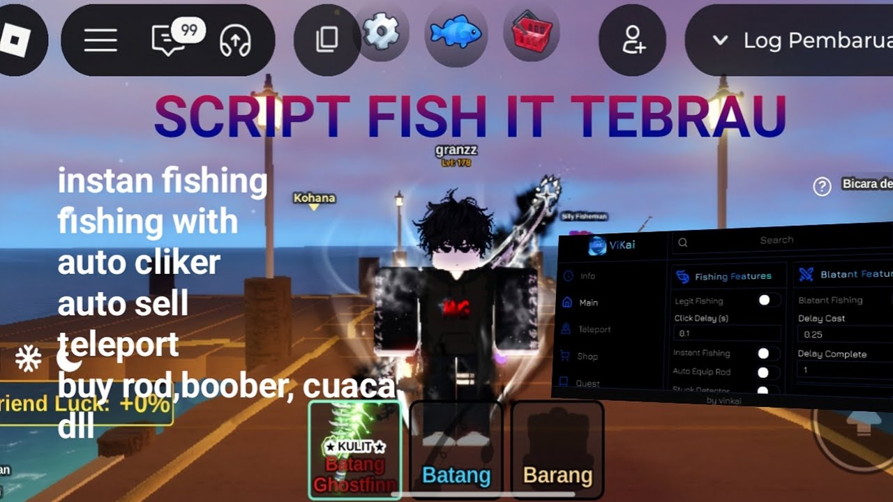 SCRIPT FISH IT TERBARU 2025 ! AUTO FISH,TELEPORT EVENT,AUTO TRADE, NOKEY/PASSWORD ! #fishit #roblox