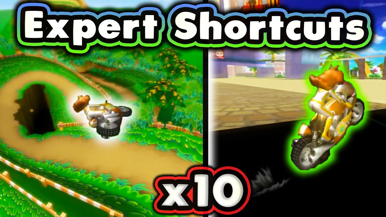 10 Expert Shortcuts in a Row Without Missing? - Mario Kart Wii