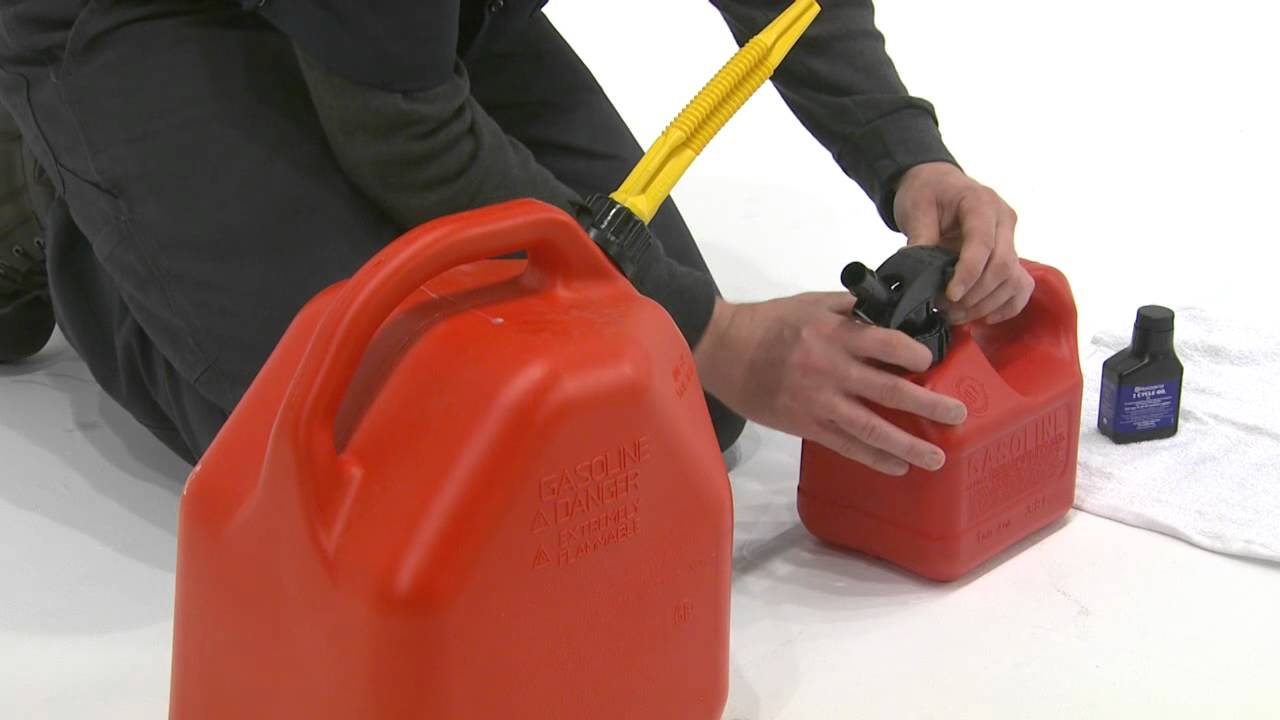 How to Mix Two Cycle Fuel for a Husqvarna Backpack Blower