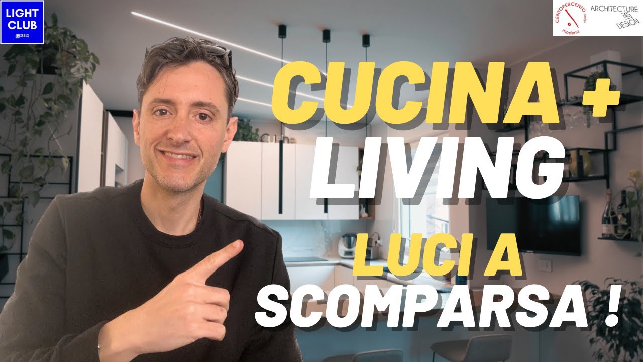 Come illuminare una Cucina e Living con Profili a scomparsa #illuminazione