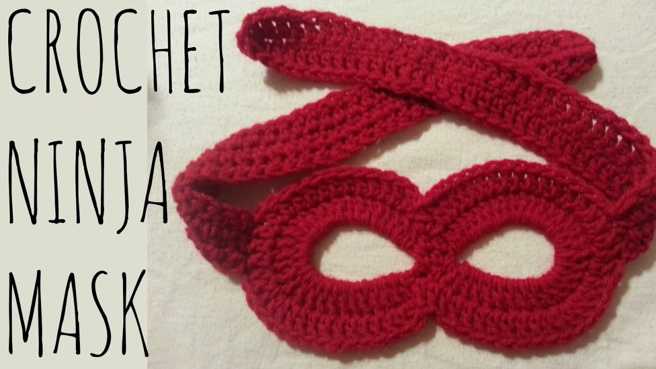 Маска ниндзя/супергероя | Схема вязания крючком | Урок по созданию костюма