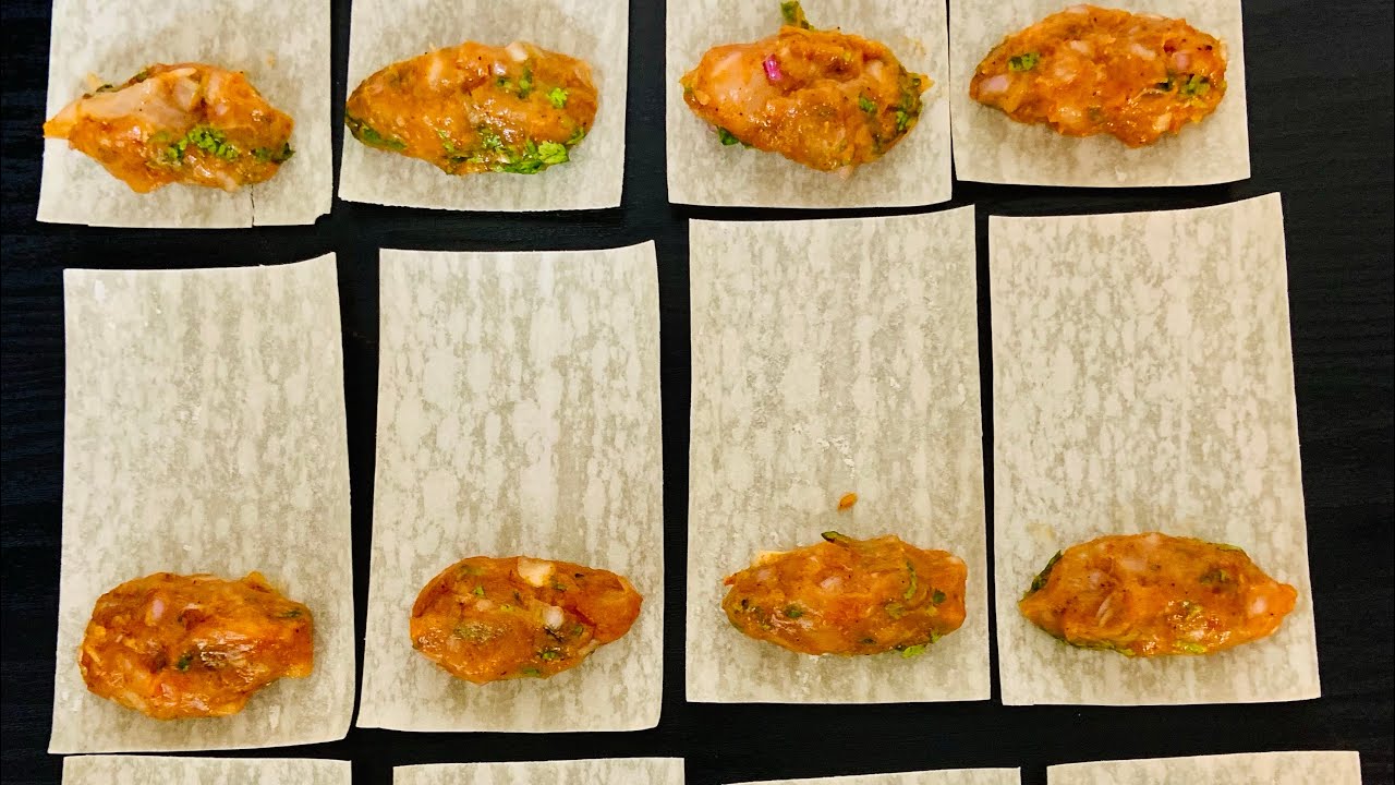 Chicken kebab roll / samosa sheet/ ￼easy recipe ￼￼