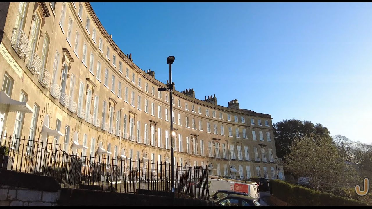 Walk #41 Gorgeous Architecture -- City of Bath (4K)