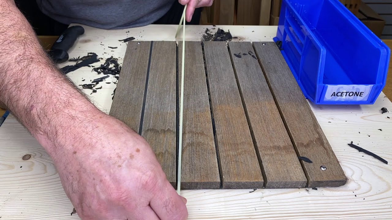 How To Properly Prepare & Re-Caulk a Teak Deck Seam Part 1 of 2