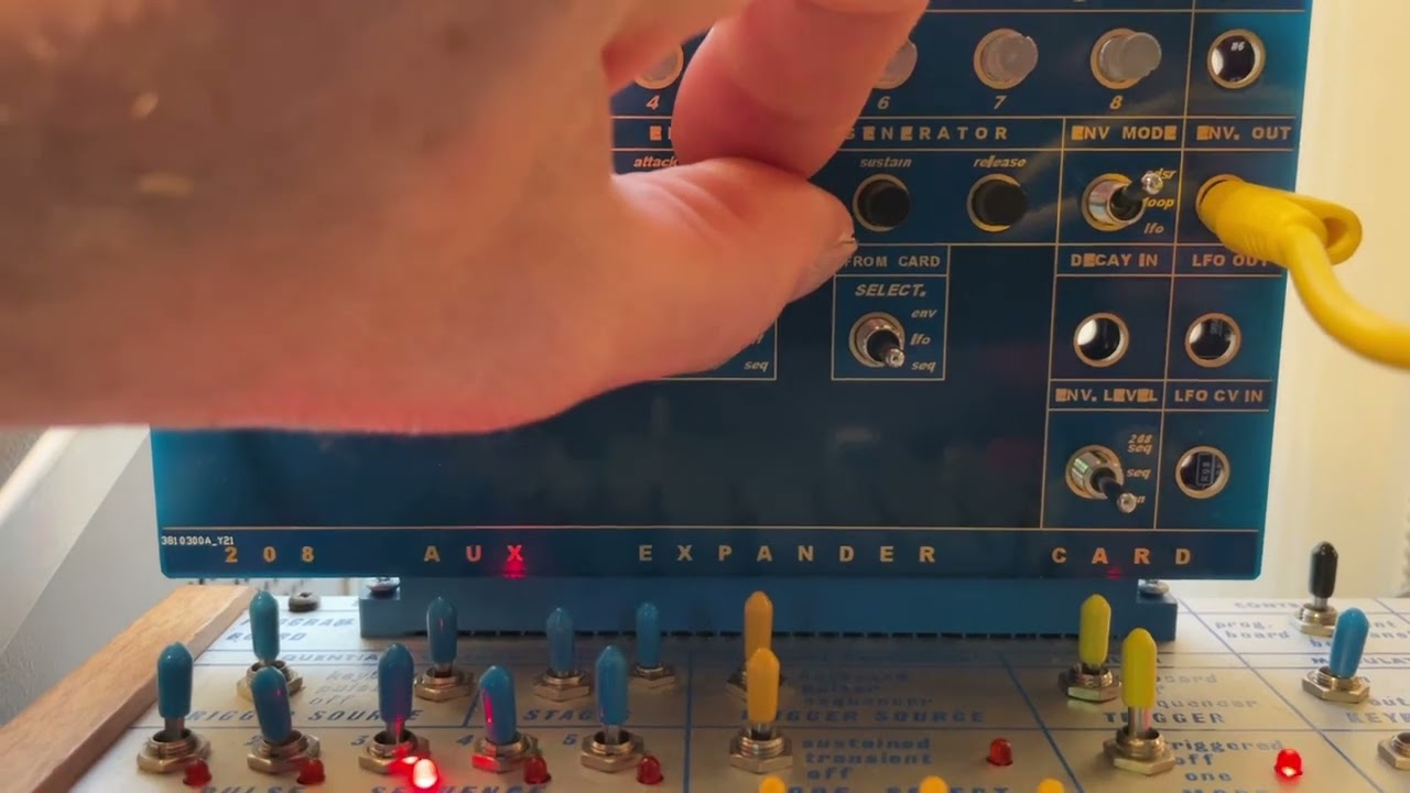 Envelope generator patch - Buchla 208 / Buchla Easel Sequencer Aux Card -