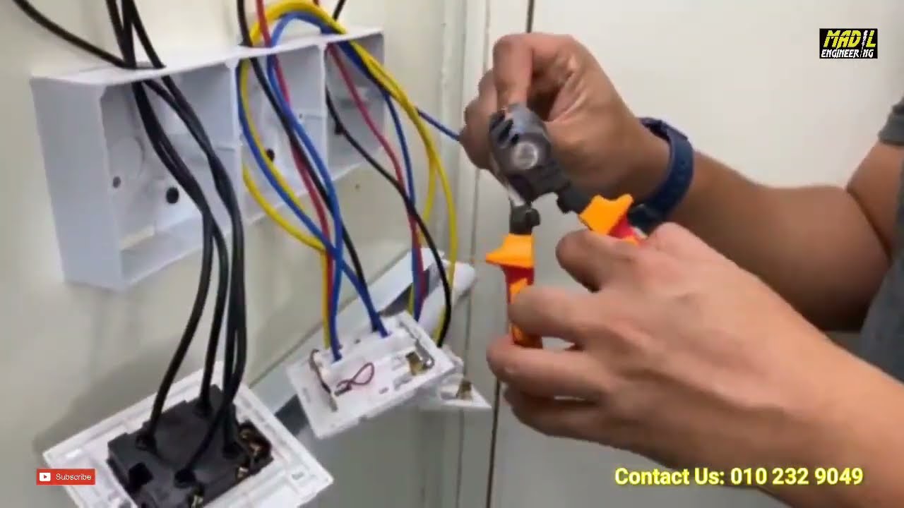 Cara wiring water heater / pemancur air panas / air-cond untuk suis dua hala  || MADIL DIY