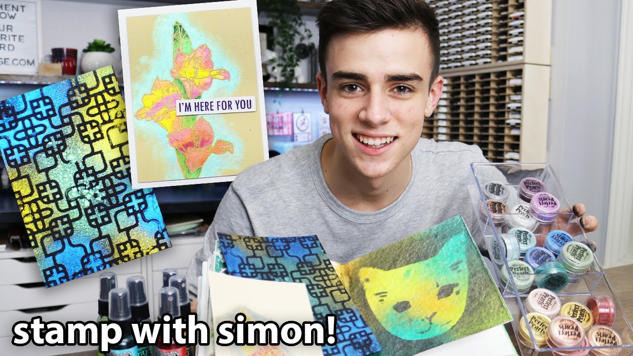 DIY Perfect Pearls Watercolor - Stamp With Simon!