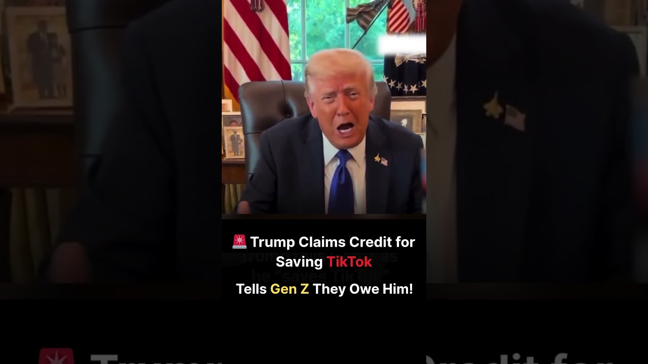 🚨 Trump Claims He Rescued TikTok — Demands Thanks from Gen Z!  