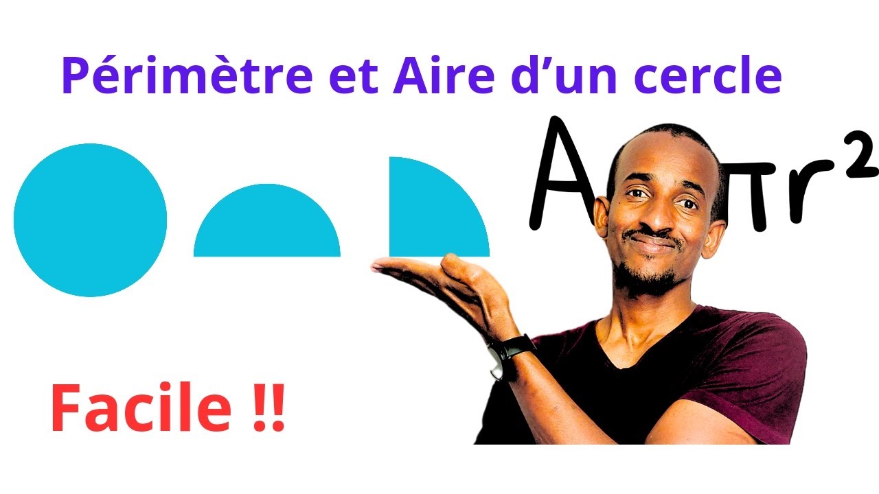 Périmètre et aires d'un cercle, demi-cercle, et d'un quart de cercle