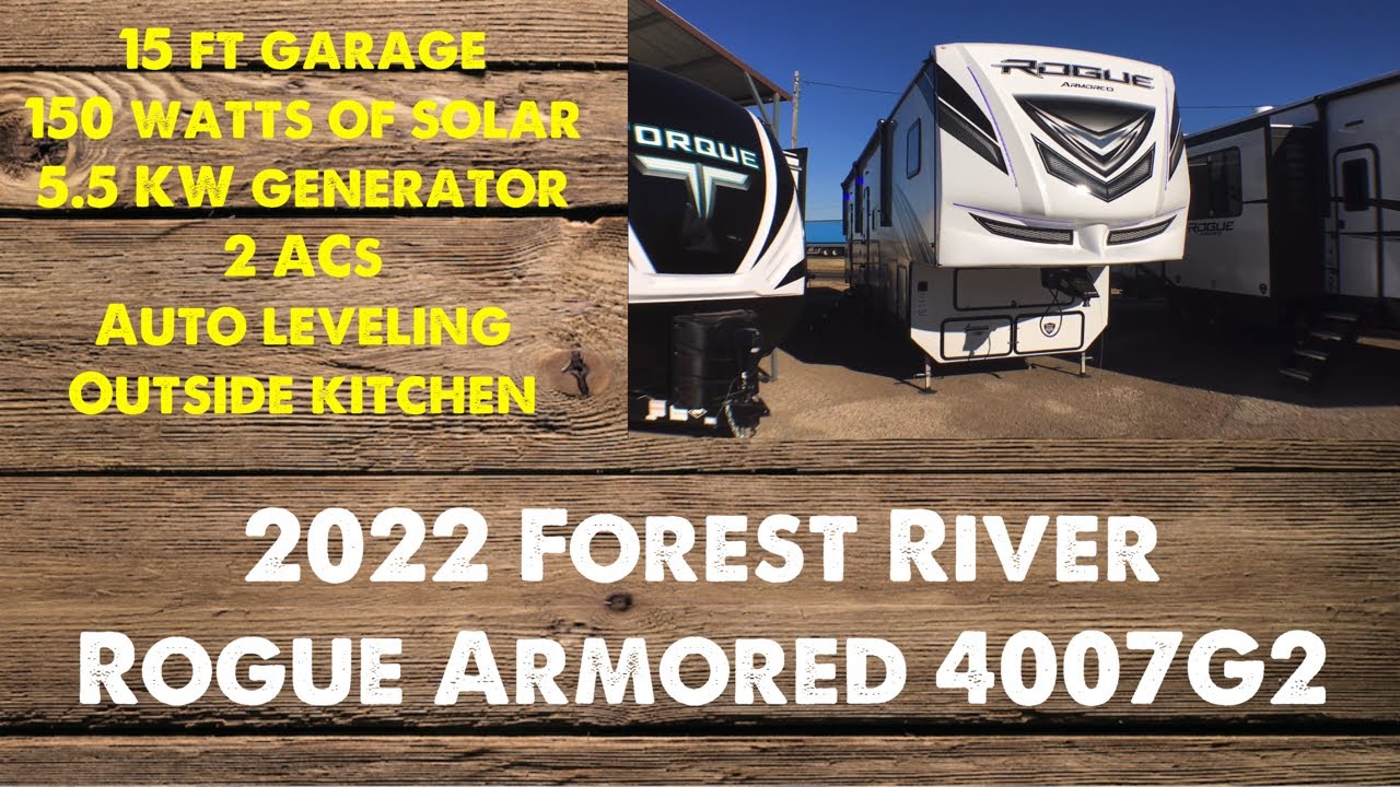 2022 Forest River Rogue Armored 4007G2 Toy Hauler 5th Wheel