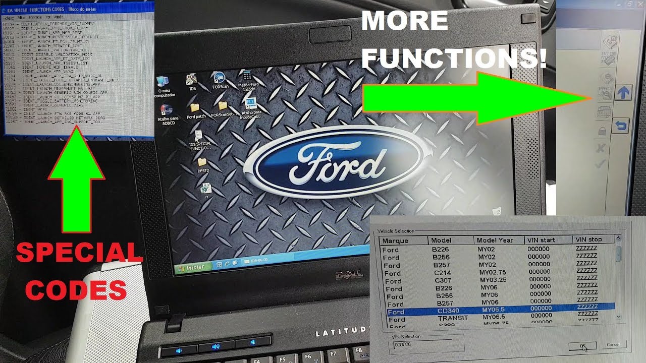 How to use/enable special functions on Ford IDS, such as engineering mode!