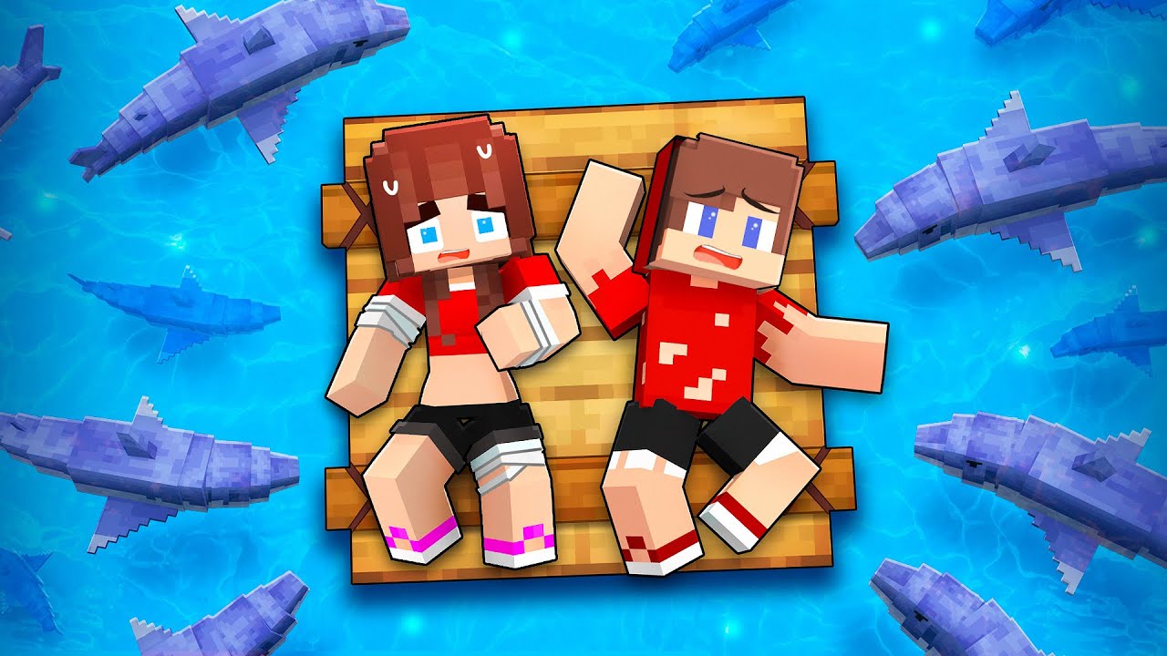 JJ and JJ`s Girl Stranded At Sea - Maizen Minecraft Animation