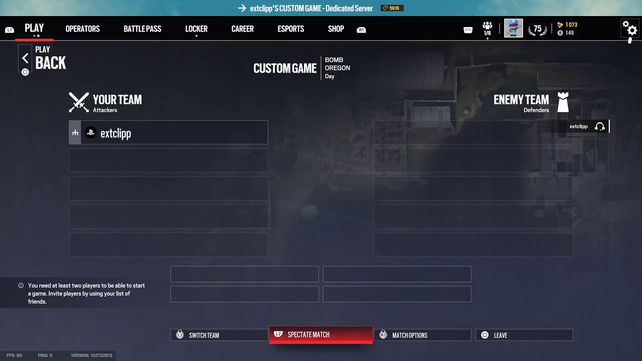 Customs r6