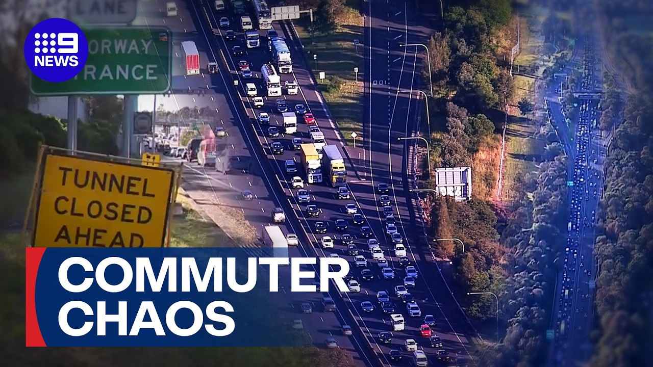 Traffic chaos during Sydney's morning commute | 9 News Australia